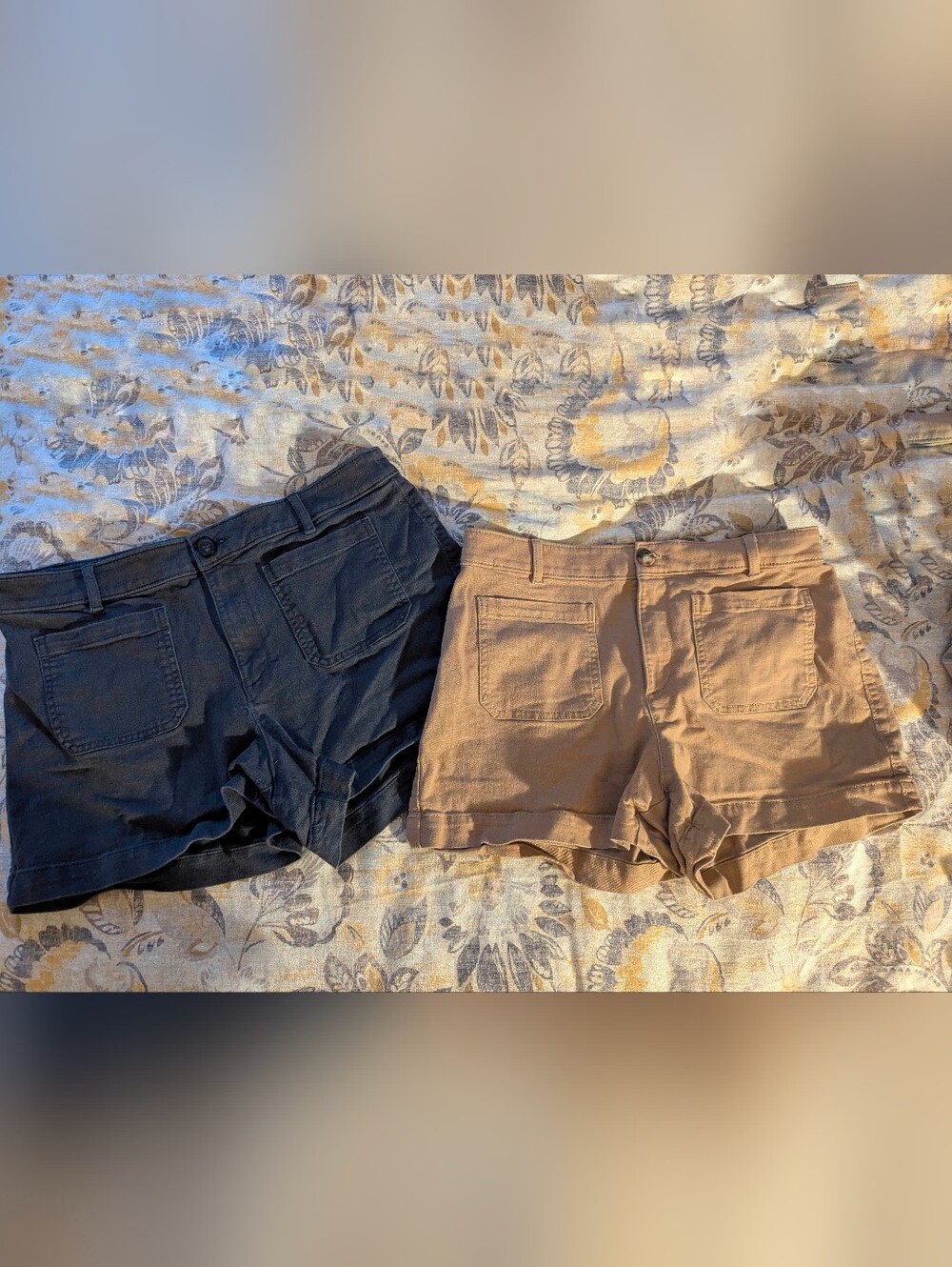 Lot (2) Loft Petite Palmer Shorts In Twill 14P